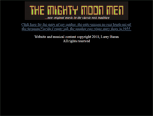 Tablet Screenshot of mightymoonmen.com